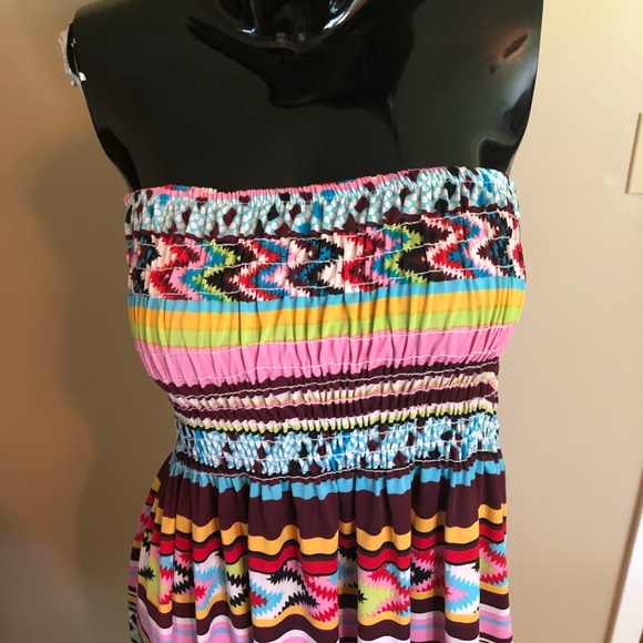 Colorful Geometric Dress, XL - Picture 3 of 4